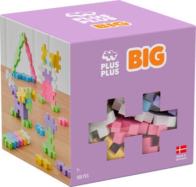 Plus-Plus BIG Pastel Mix 100 Deler
