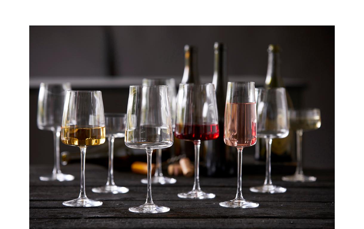 Champagnerglas Zero 4 Stück, 30 clSektgläser Set aus ultraklarem Kristallglas