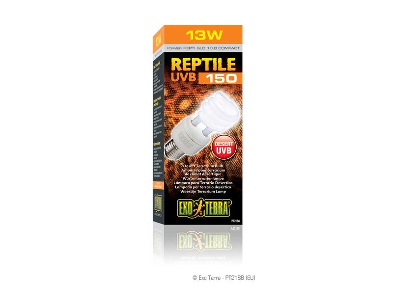 Exo Terra Terrarienlampe Reptile UVB150 E27, 13W, 15.4 cm Wüsten Terrarienlampe