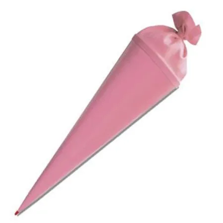 Roth Bastelschultüte 70 cm farbig mit Verschluss rosa