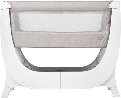 Shnuggle Air Bedside Crib, Stone Grey