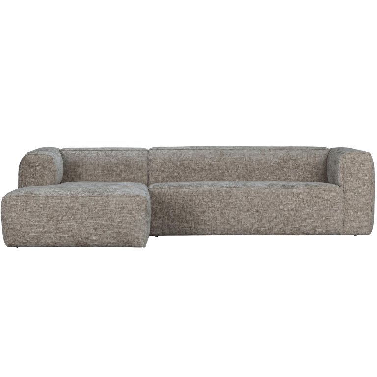 WOOOD Bean bank met chaise longue links grove melange travertin