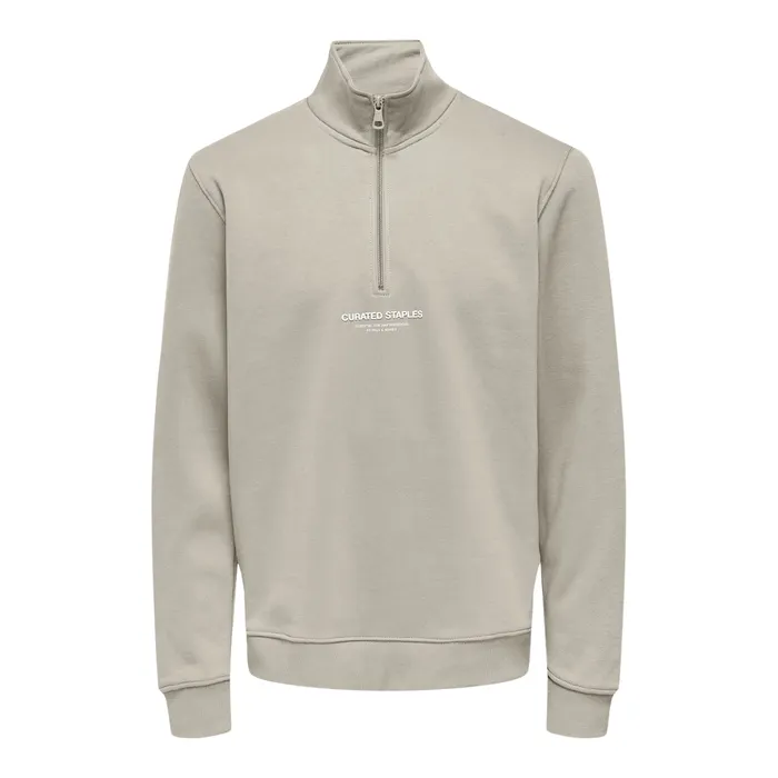 Only & Sons Curated Half Zip Sweater Heren