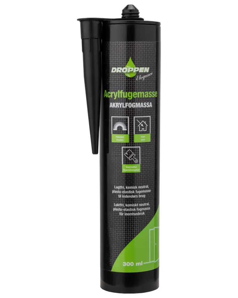 Droppen Elegance Acrylfuge 300 ml - hvid