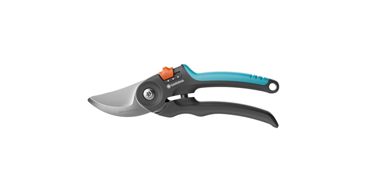 GARDENASnoeischaar PremiumCut Flex, bypass  (Grijs/turquoise, tuinsnoeischaar voor groen hout, 24 mm)