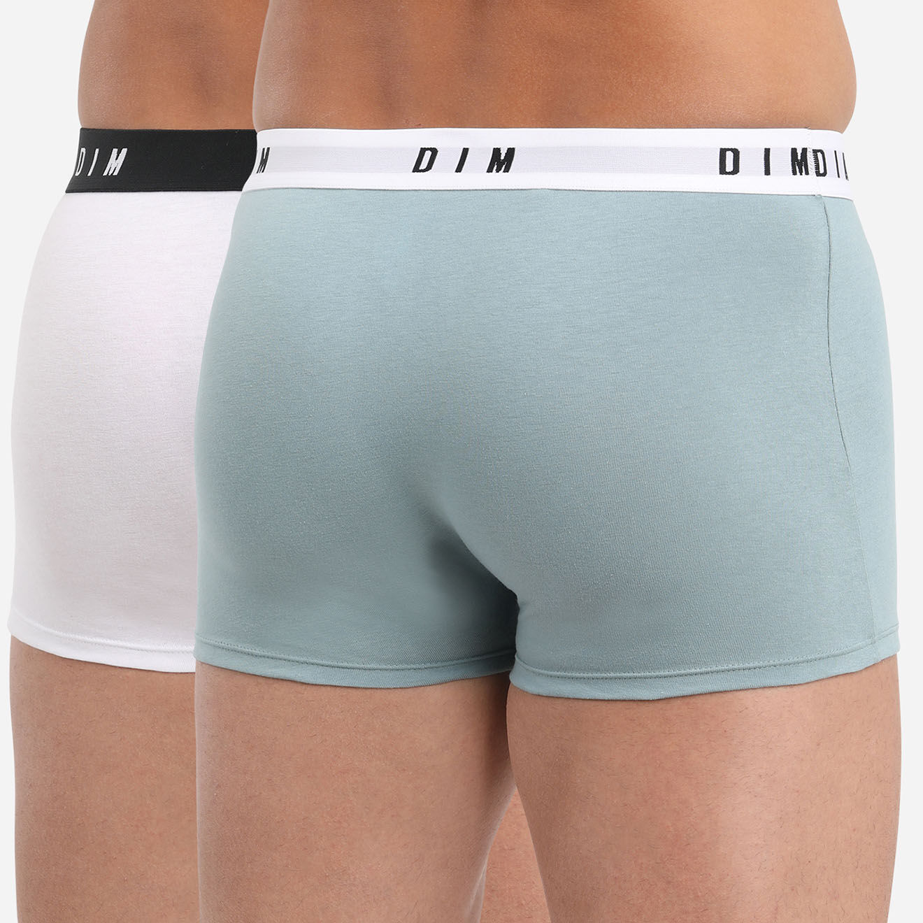 Dim 2 Boxers Dim Originals bleu fumé/blanc