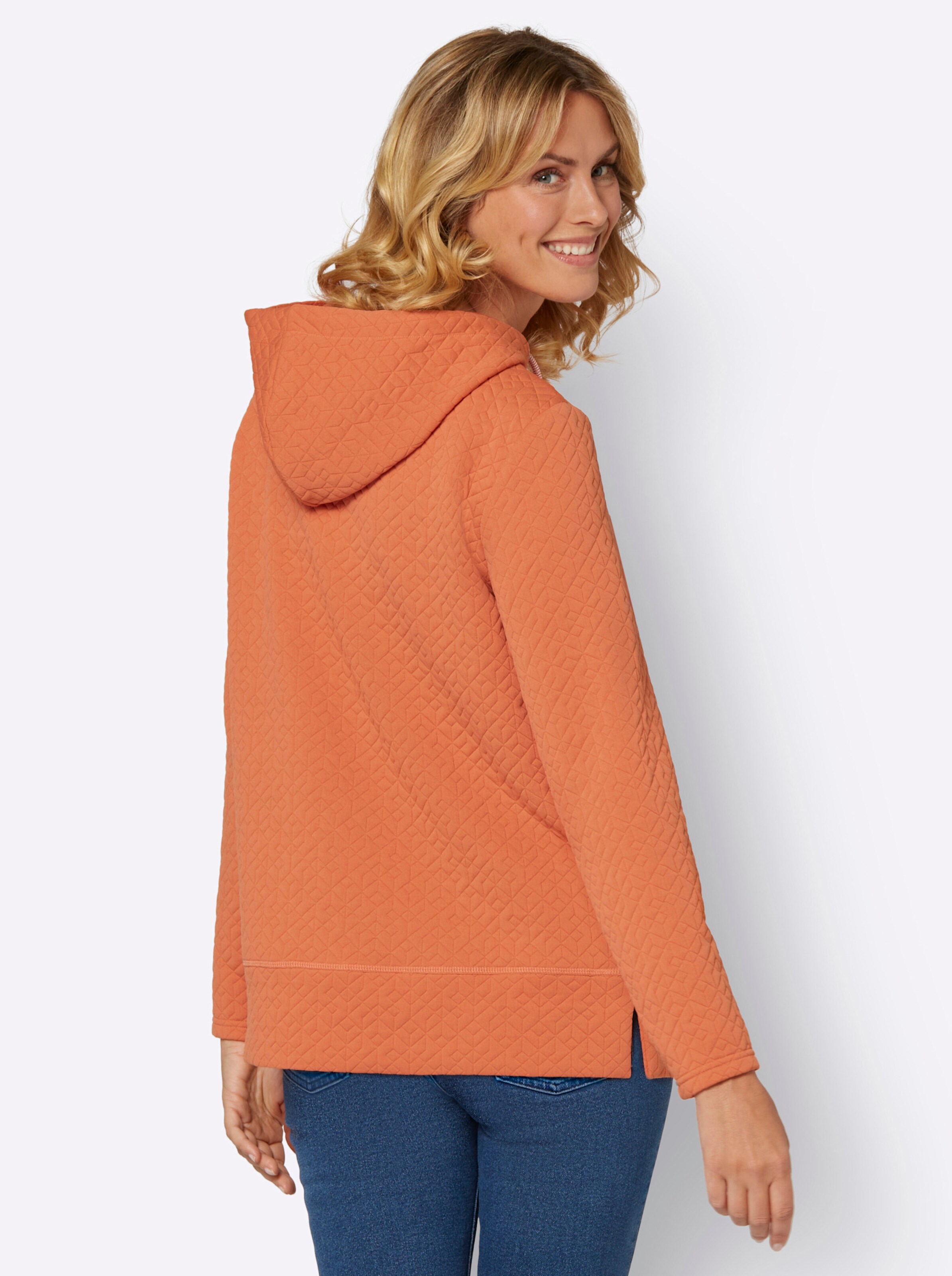 Sweatshirt in papaya