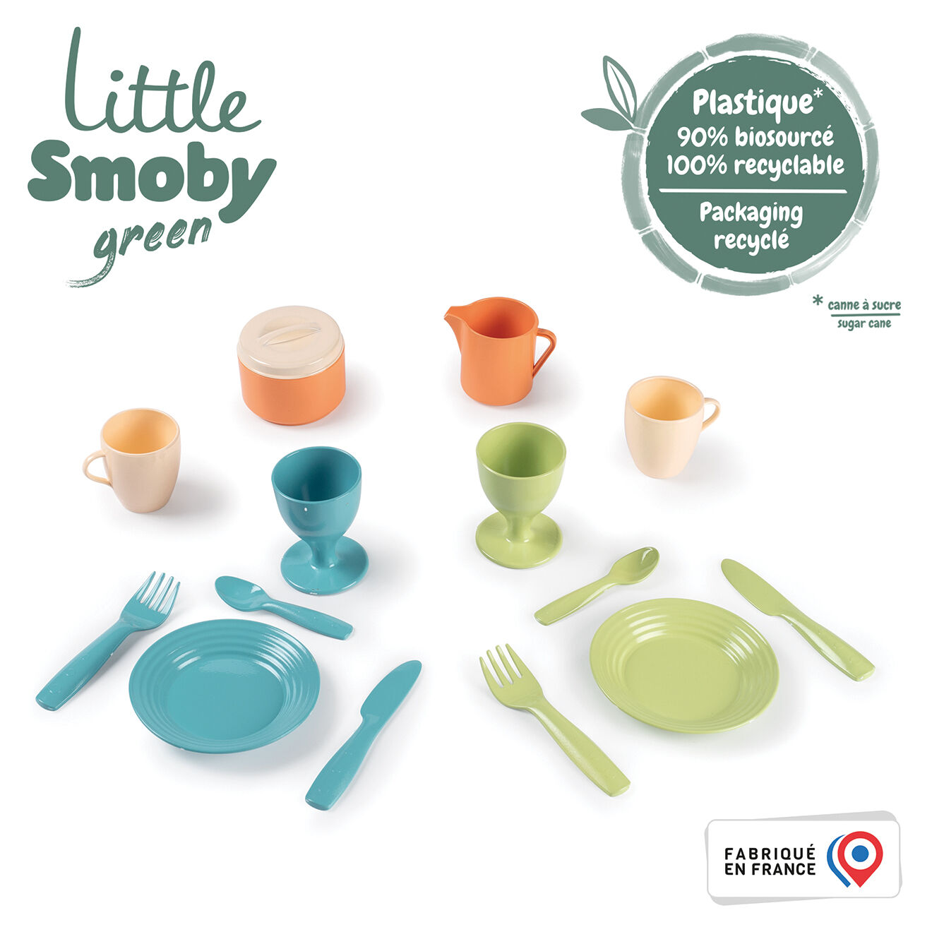 Smoby Dinette Little Smoby Green multicolore - 26x7.5x8.5 cm