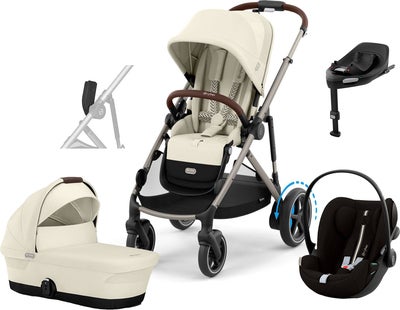Cybex e-GAZELLE S Duovogn inkl. Cloud G i-Size Plus & Base, Seashelle Beige