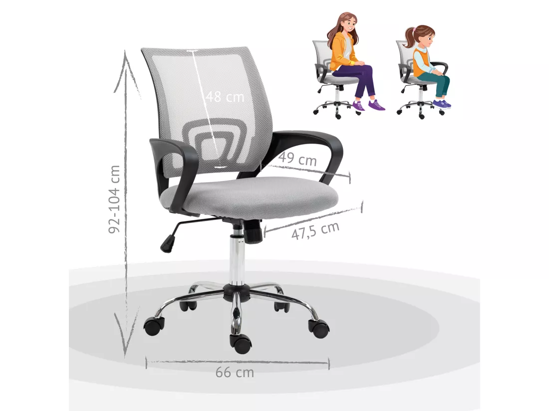 Chaise de bureau Enfants Adolescents