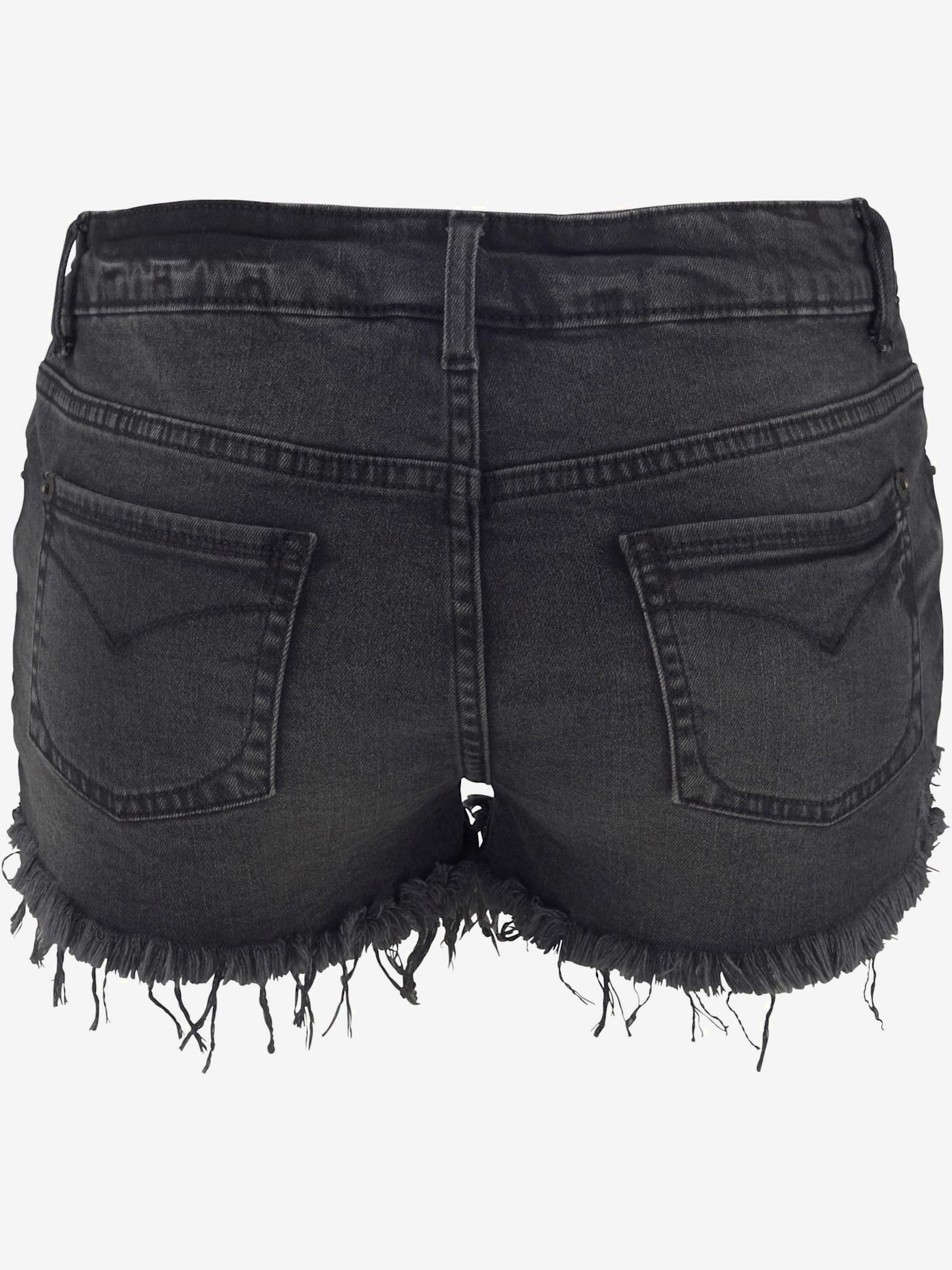 Mini-short en jean effets usés tendance