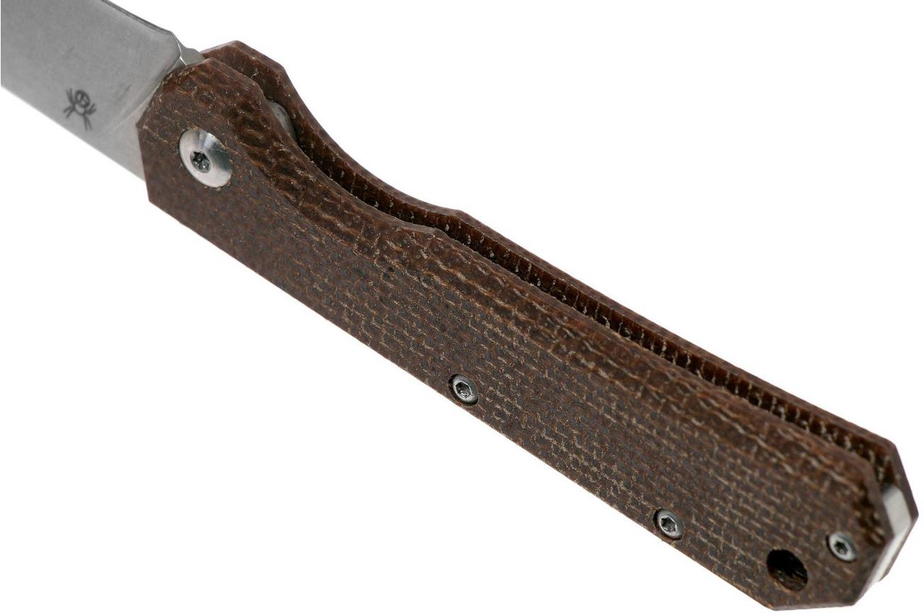 Fox Black Fox Ciol Folding Knife BF-748MIB Dark Brown Micarta zakmes, Denis Simonutti design