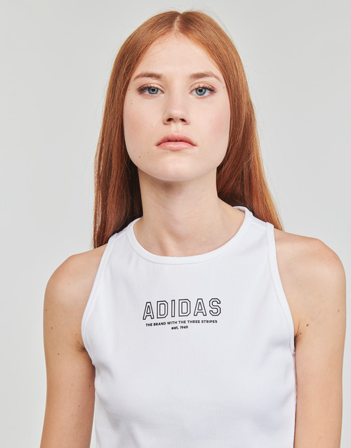 Adidas Sportswear - CROP TOP WHITE - Blanc