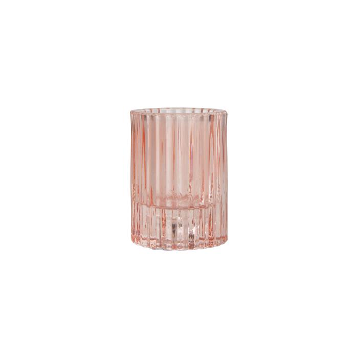 PHOTOPHORE REVERSIBLE VERRE TEINTE 5.5X7.5CM BLUSH