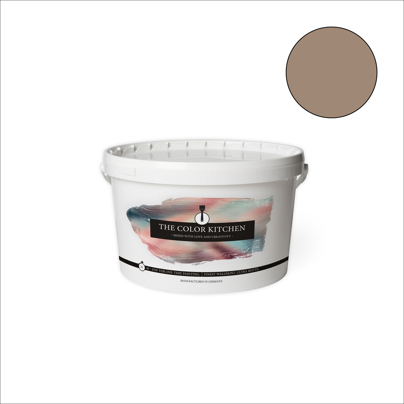The Color Kitchen Wandfarbe Dynamic Date - braun matt - 5 Liter