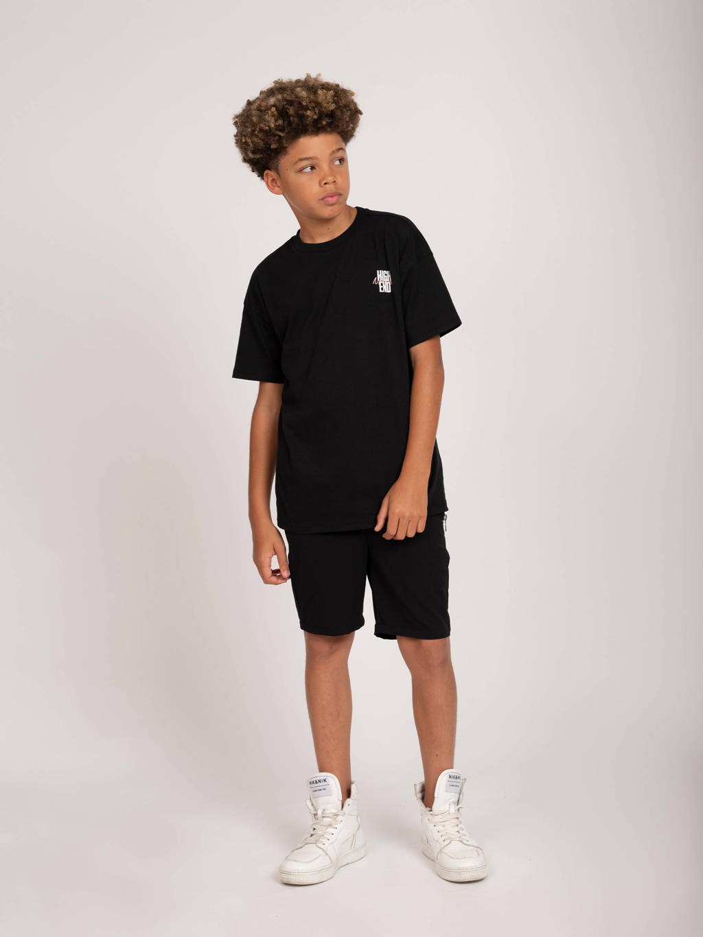 NIK&NIK sweatshort Kenneth zwart