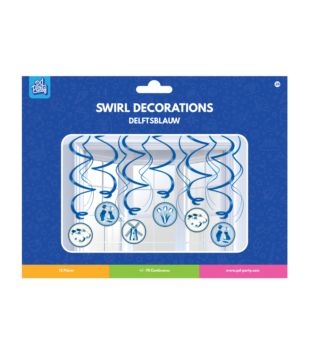 Delftsblauw Hangdecoratie 70cm