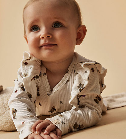 Lil' Atelier KjoleBody l/æ - NbfLavo - Rib - Coconut Milk