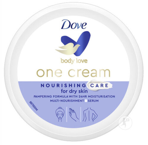 Dove Body Love One Cream Nourishing Care Crème Riche Et Hydratante Pot 250ml