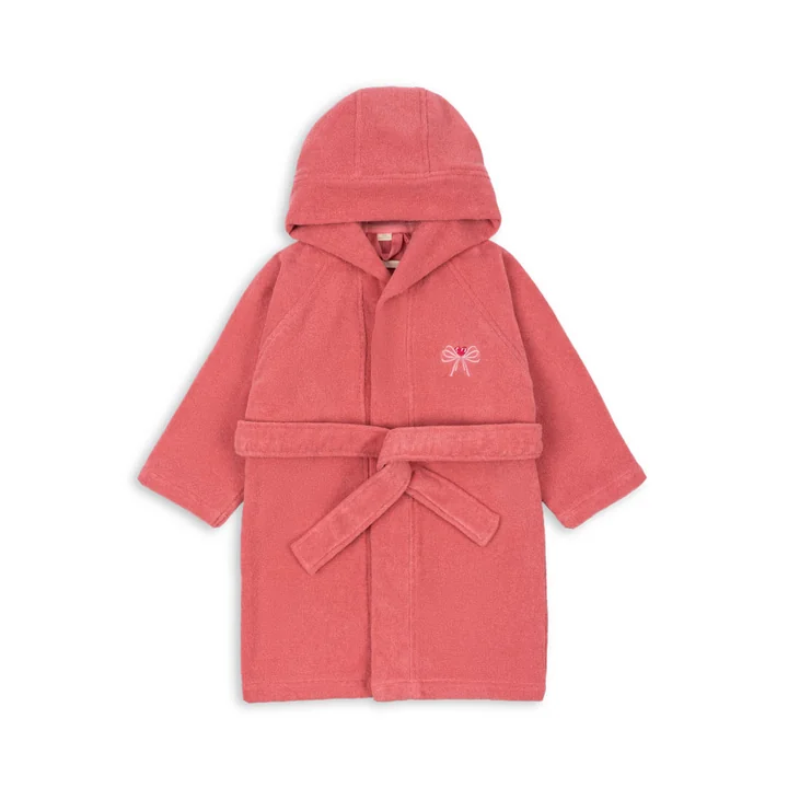 Konges Sløjd - Terry Kinder-Bademantel 2 - 4 Jahre, flamingo plume