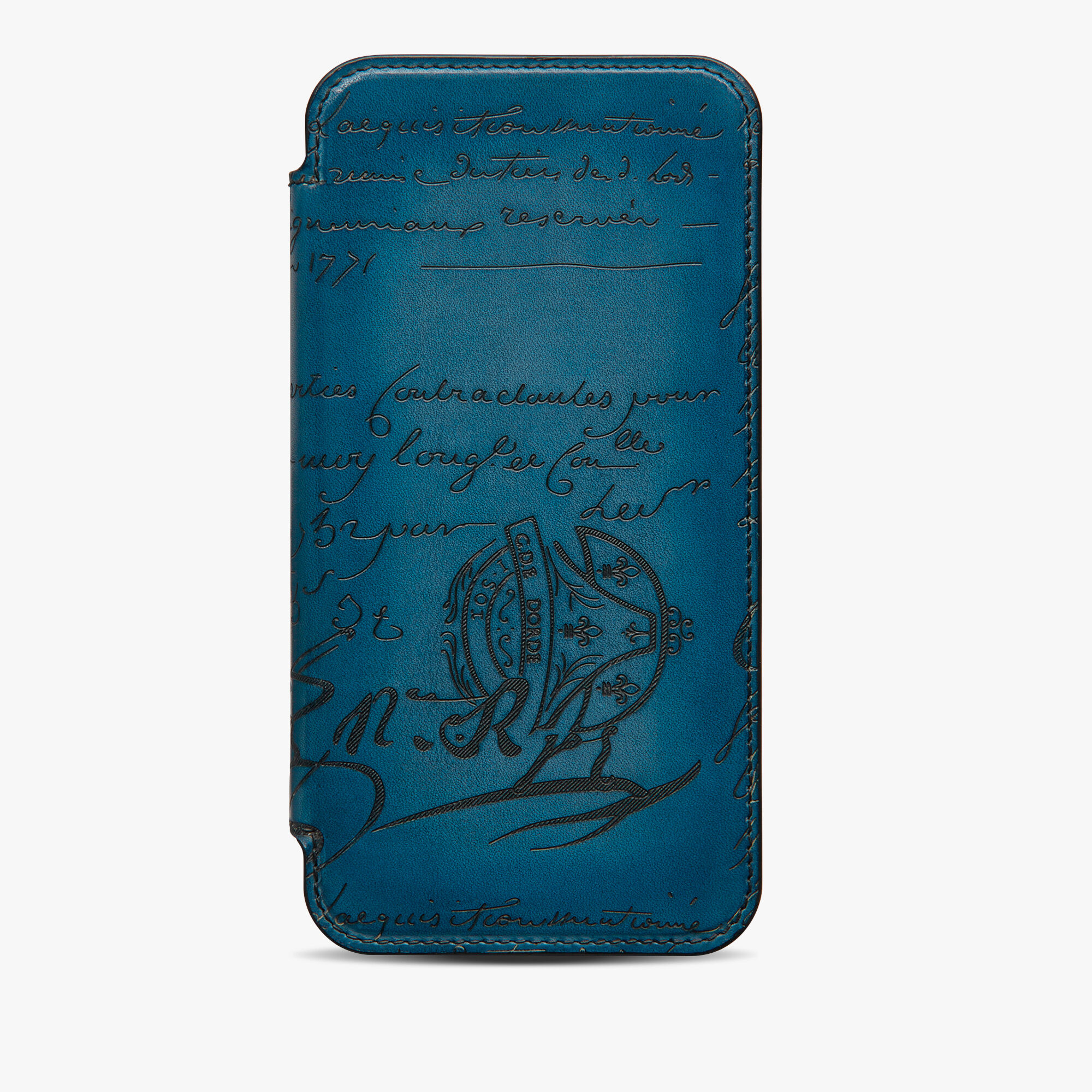 Étui iPhone 14 Pro Max Folio En Cuir Scritto