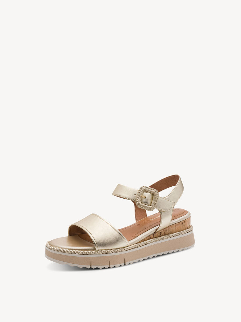 Leren Sandaaltje - metallic