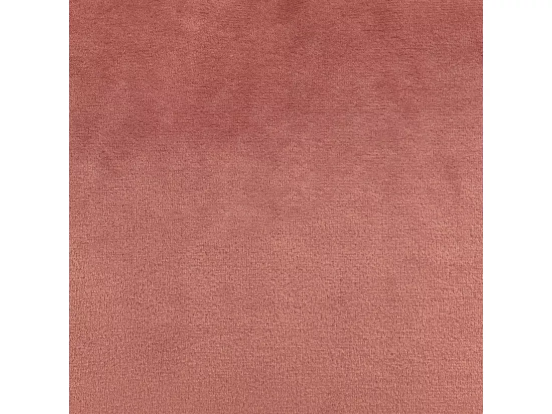 Pouf repose-pieds carré velours rose - AMARA