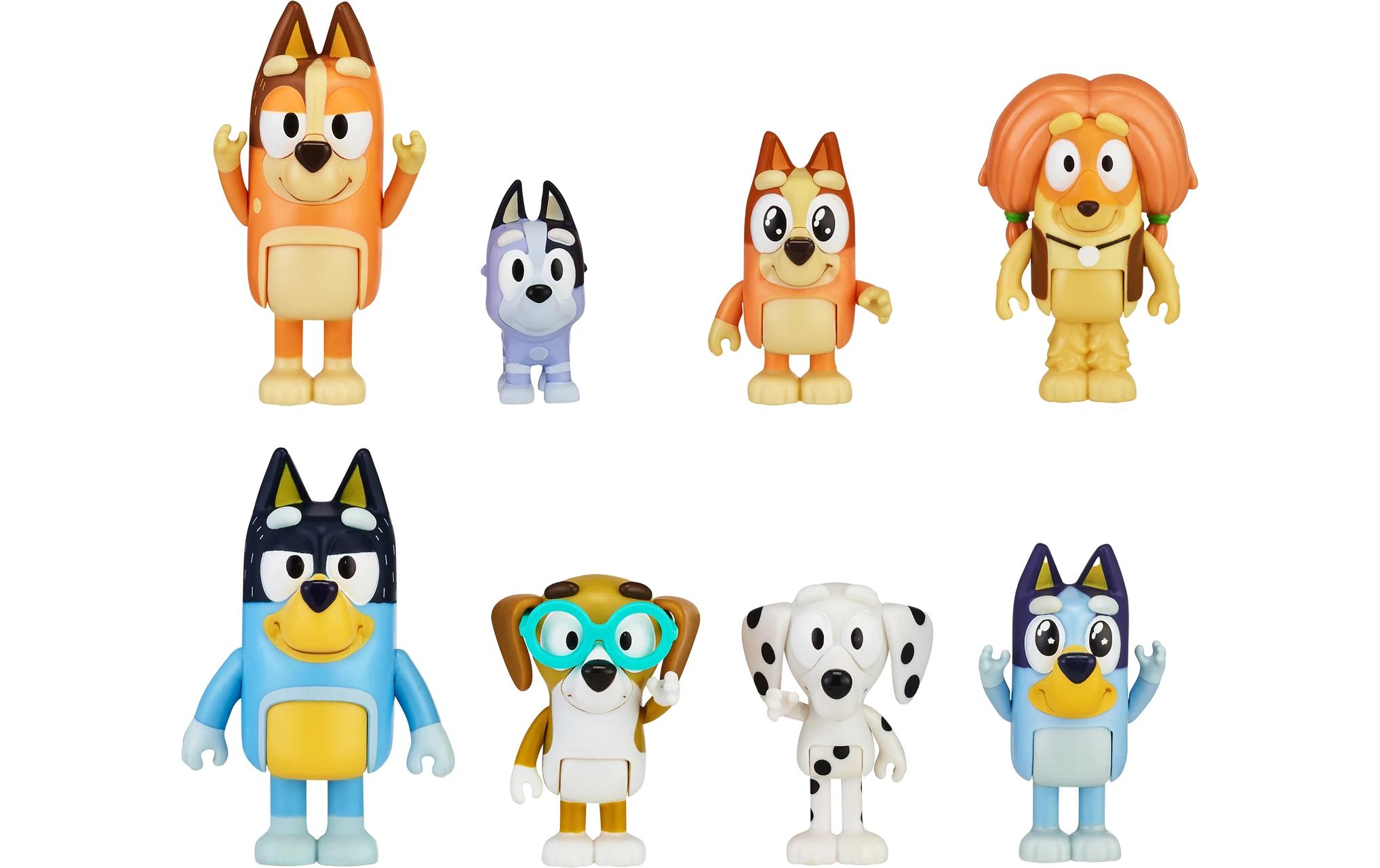 Bluey Figuren AchterpackKinderspielzeugfigur