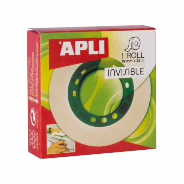Apli Fita Adesiva 19mm x 33m Transparente
