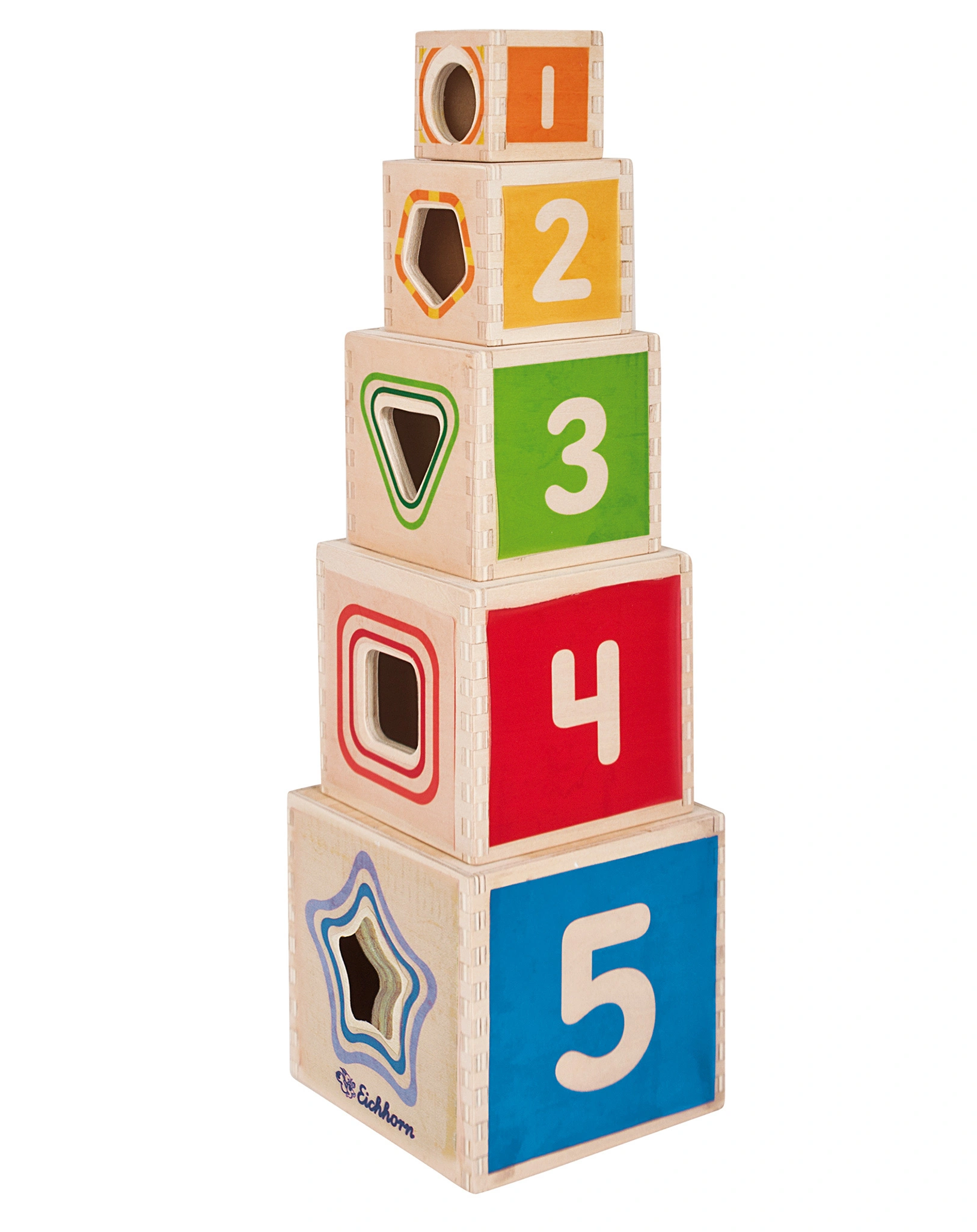 Steckturm FRÜCHTCHEN 10-teilig in bunt