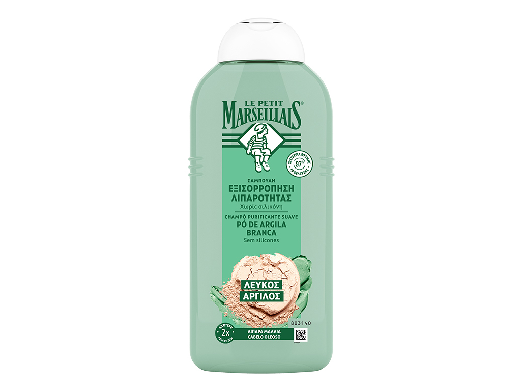 CHAMPO LE PETIT MARSEILLAIS PURIFICANTE ARGILA BRANCA 300ML