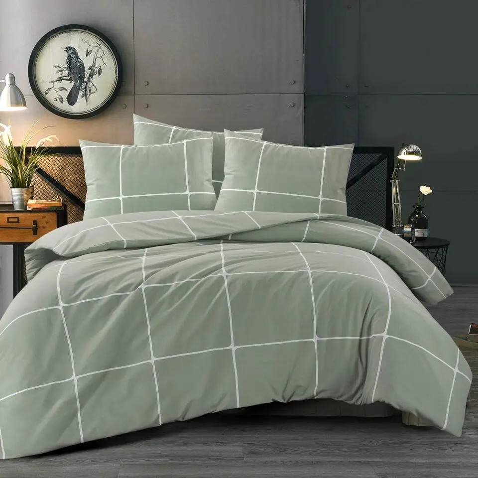 Day Dream Stan - Dekbedovertrek - Eenpersoons - 140 x 200/220 - Groen