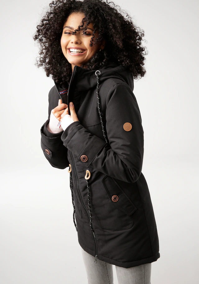 KangaROOS Winterjacke mit Kapuze mit Fleece-Fütterung