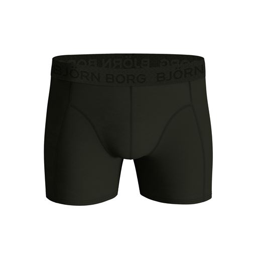 Björn Borg Cotton Stretch 3-pak Boxershorts, Grøn/Print/Sort, XL