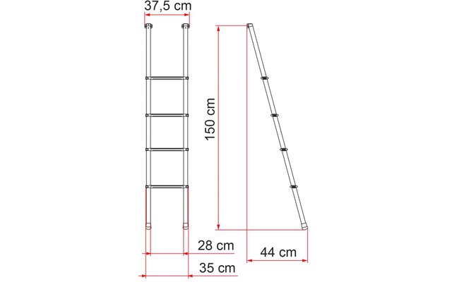 Fiamma Leiter Deluxe 4 B