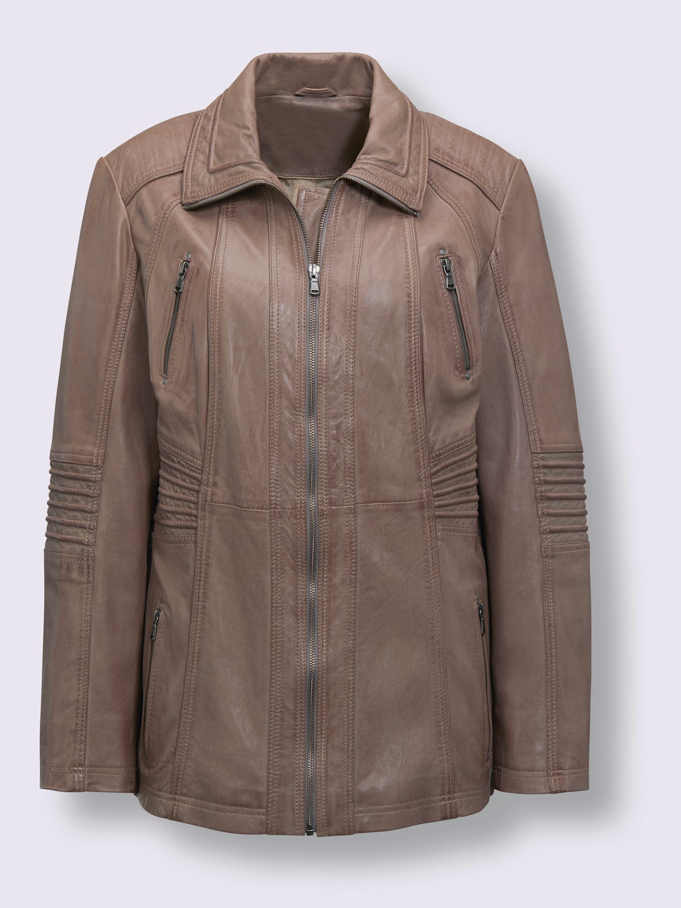 Veste en cuir cuir agneau nappa