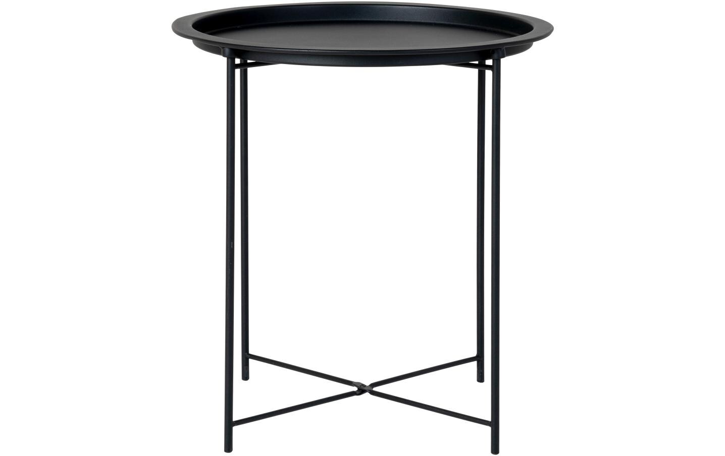 Beistelltisch Bastia 50.5 x 46.8 cm, SchwarzCouchtisch aus Stahl