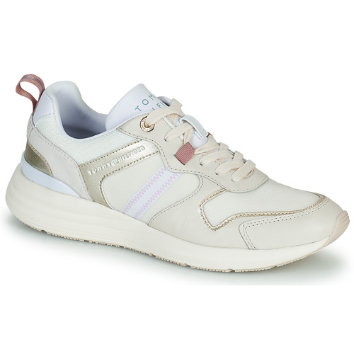 Tommy Hilfiger - METALLIC CASUAL RETRO RUNNER - Blanc / Argenté