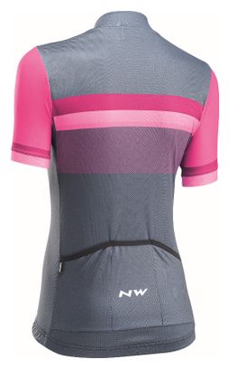 Maillot Manches Courtes Northwave Femme ORIGIN Gris/Violet