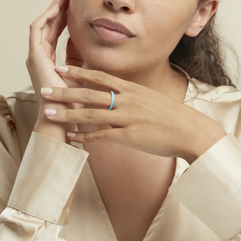 Bague Argent Blanc Samba