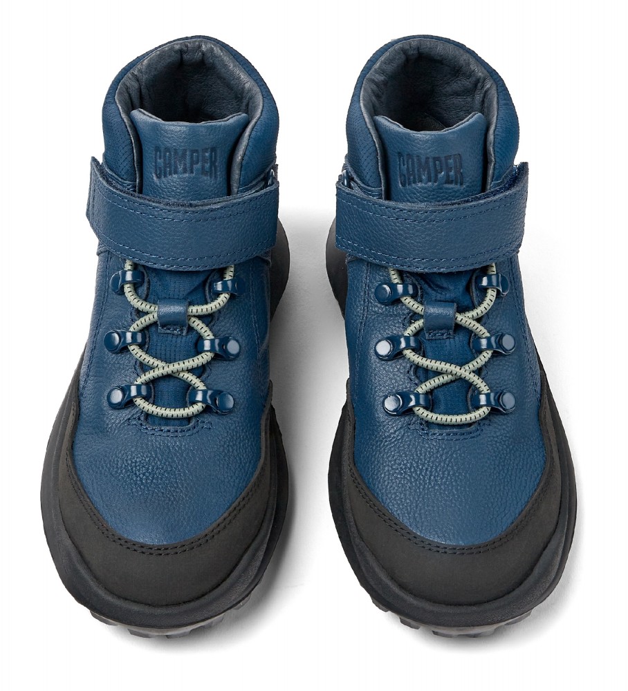 Botas de tornozelo Camper em couro azul marinho