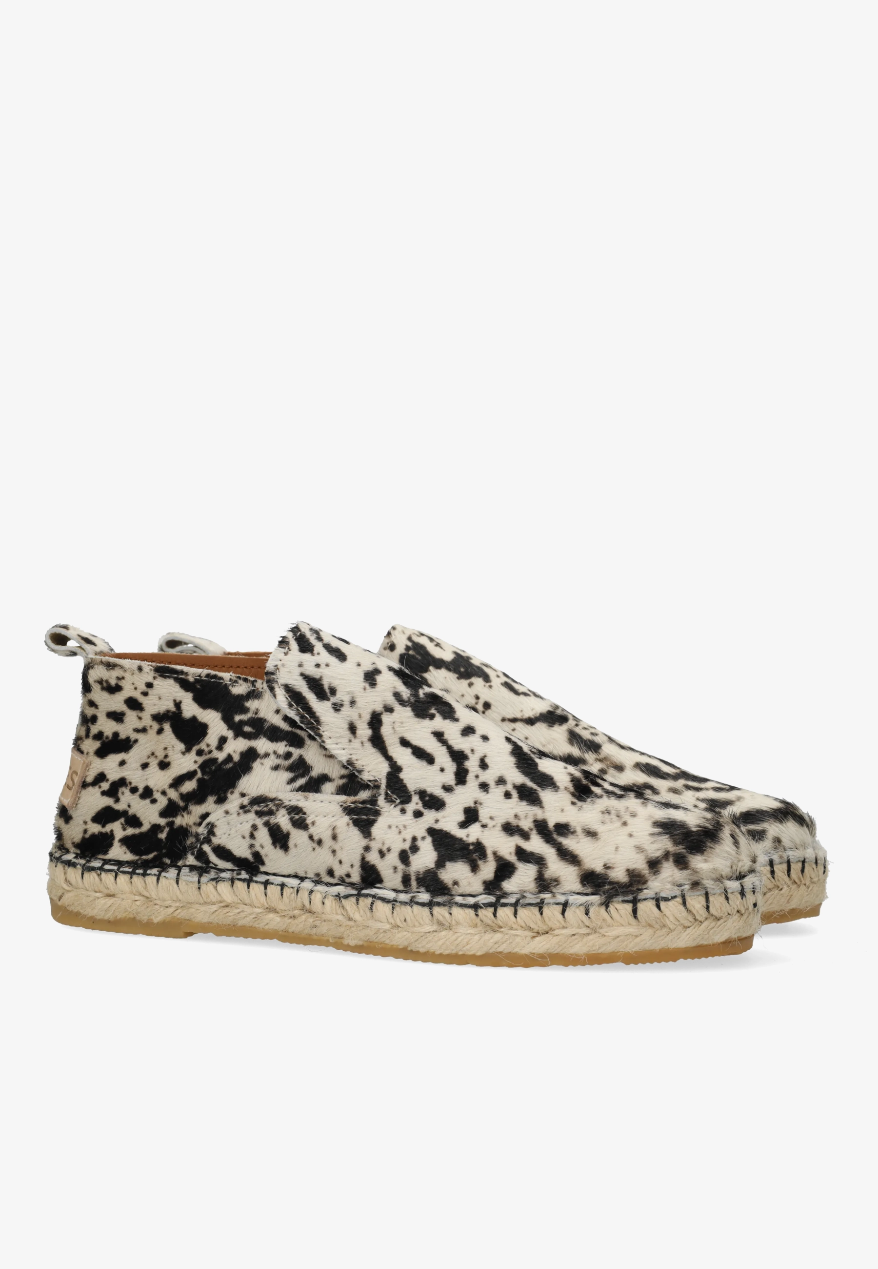 ELCHE LOFA Espadrille pony Off White/Black