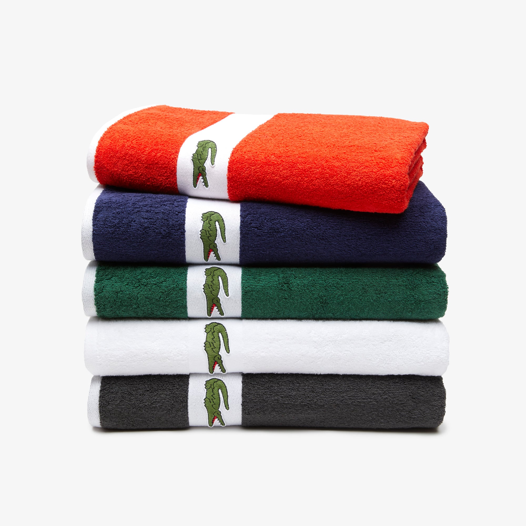 Serviette de bain L Casual Serviettes de bain - Blanc - Lacoste - Unisex
