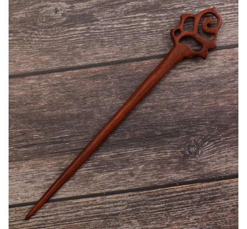 Vaje - Gegraveerde houten haarstok (verschillende ontwerpen)
