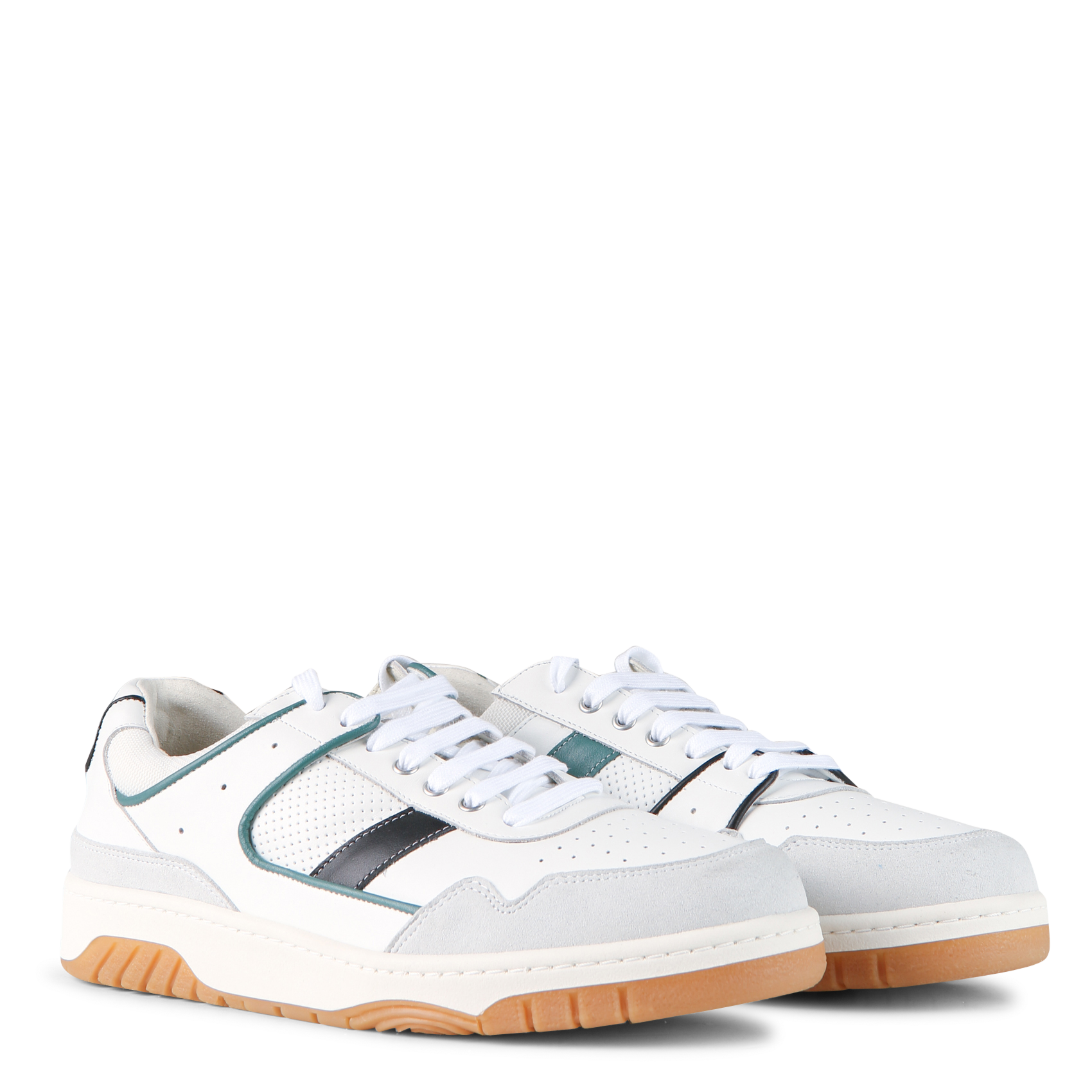 BLACK LAKE - Baskets basses en cuir| Blanc