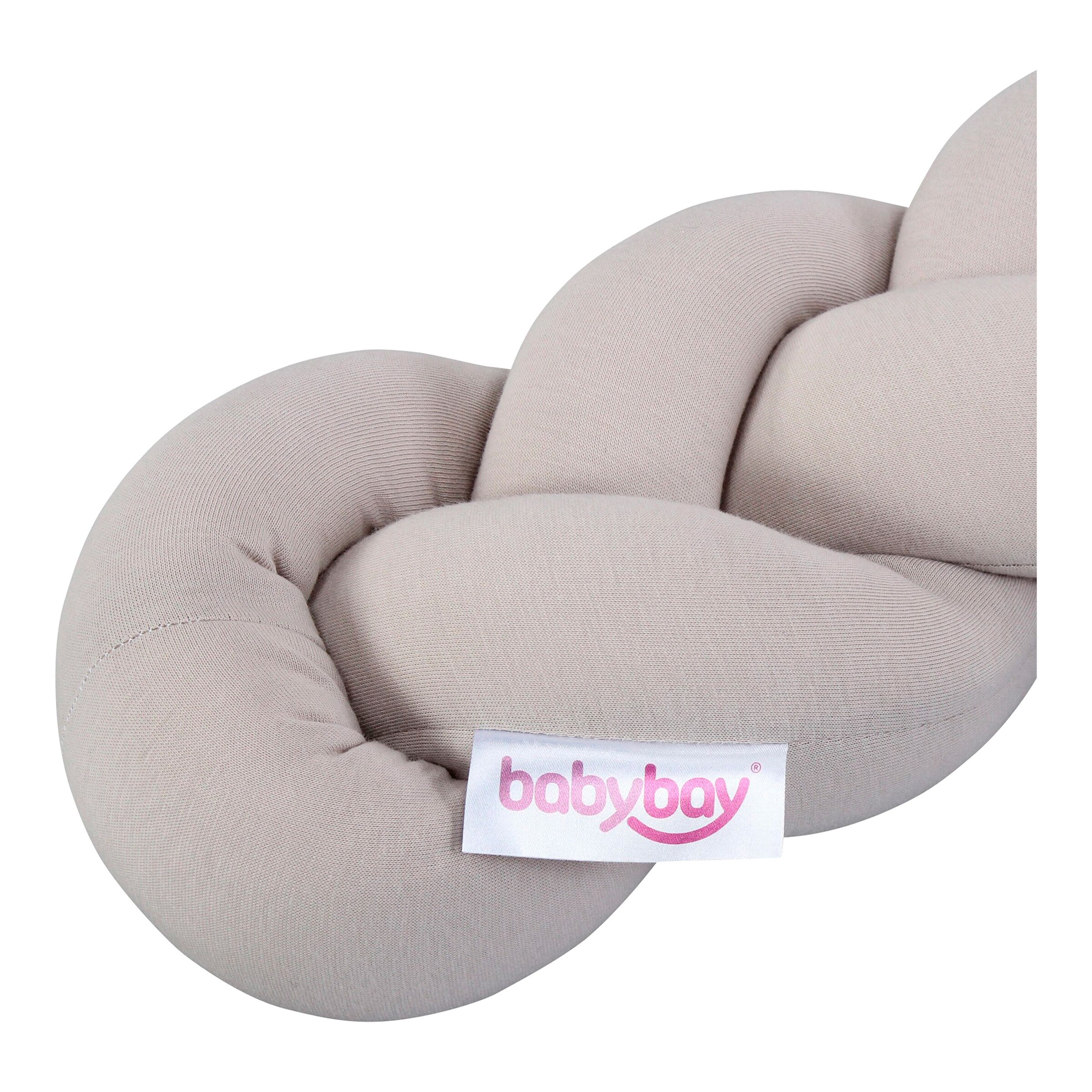 babybay® Nestchenschlange Jersey geflochten 180 cm beige