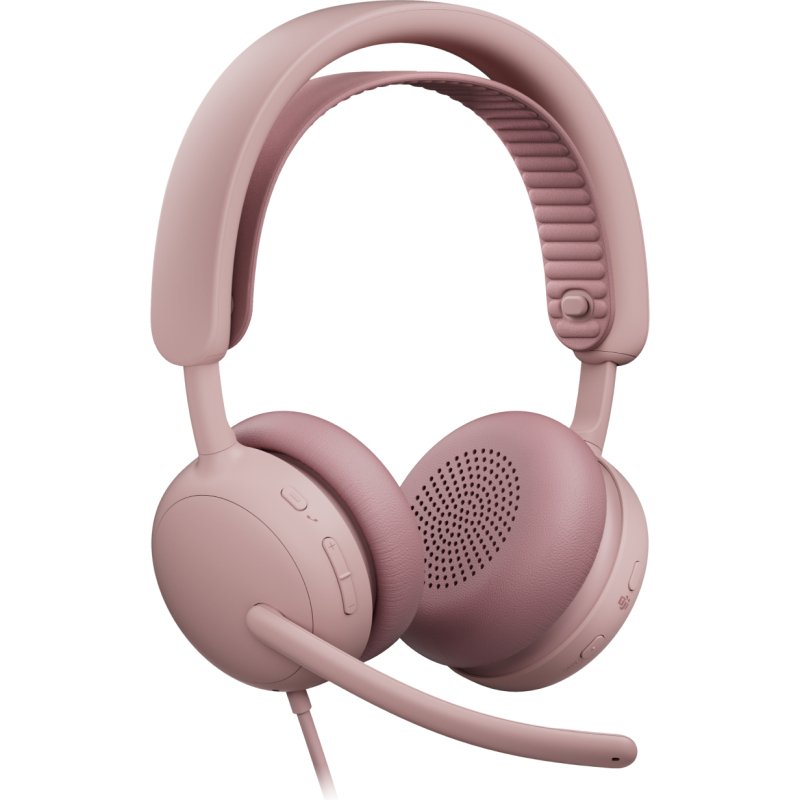 Logitech 981-001616 casque Avec fil Arceau Appels/Musique USB Type-C / USB Type-A Rose