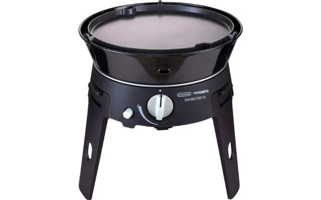 Cadac Safari Chef 30 LP Deluxe Kompakter 4-in-1 Gasgrill 30 mbar