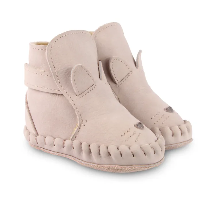 Donsje Chaussons Fourrés Chat Kapi | Rose
