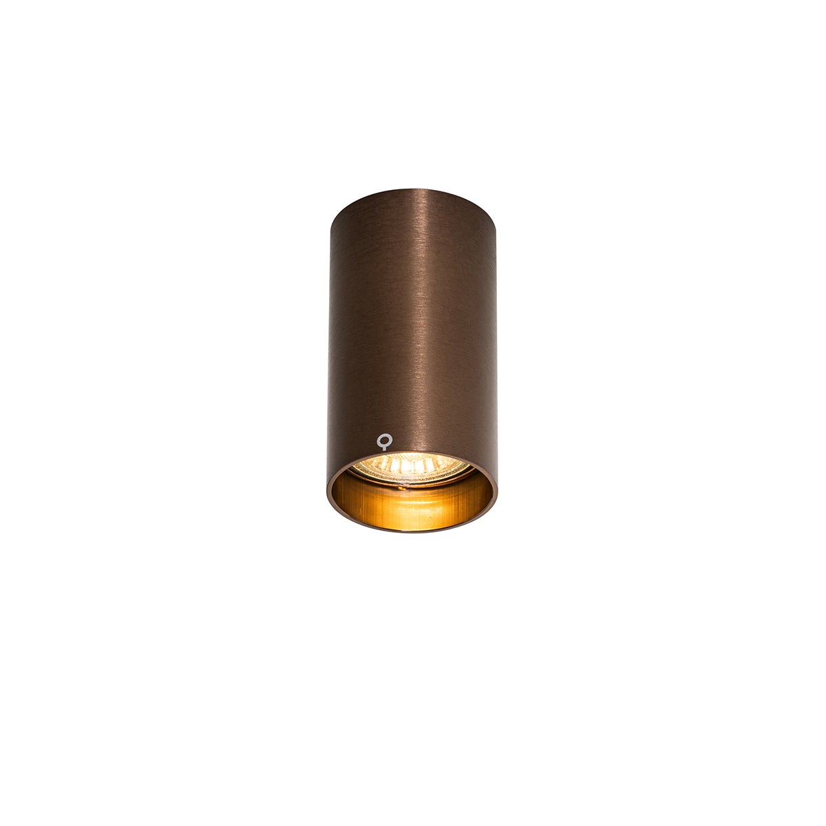 Moderne spot, donker brons, 5,5 cm - Tuba
